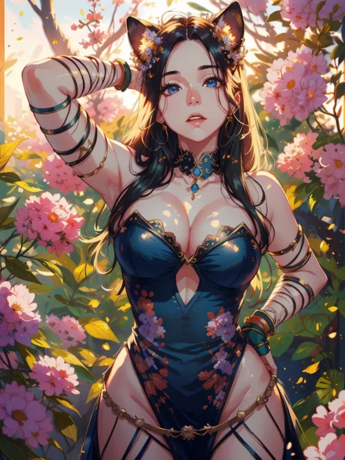 Kitten exploring the garden