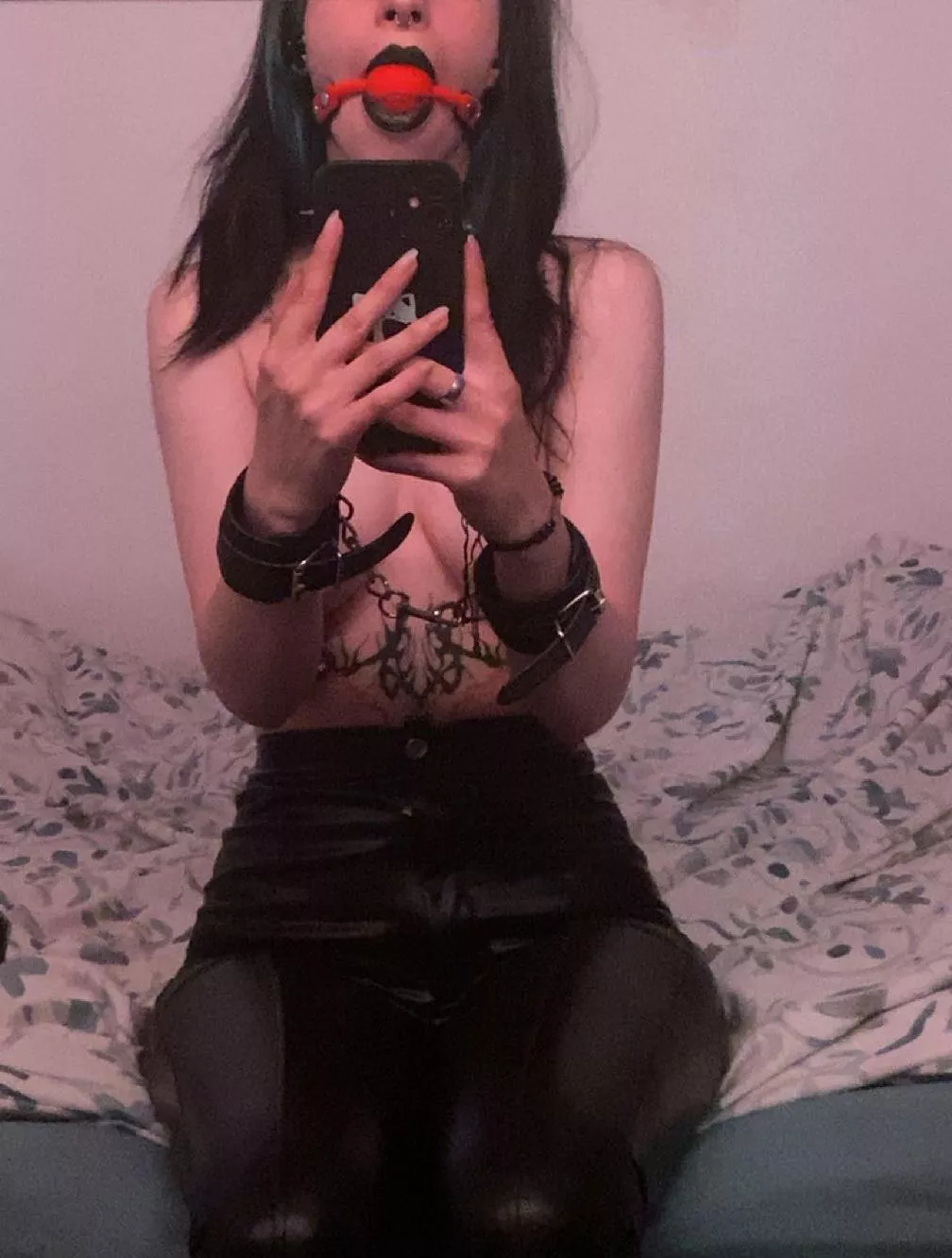 Leather and bondage a perfect combo