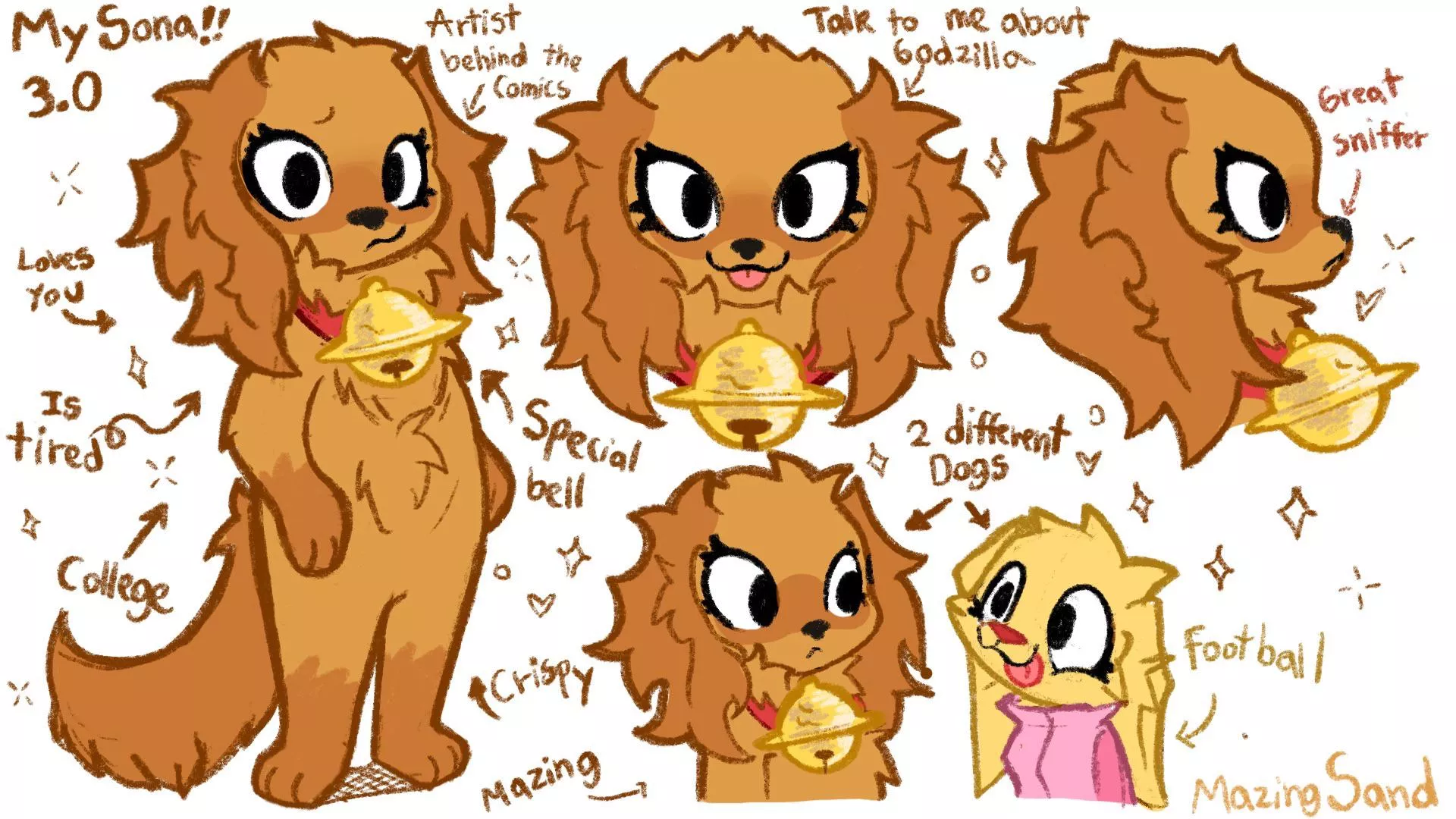 New fursona! This is the most me of all the previous ones!!