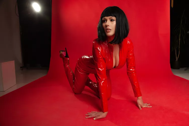 Red boots and catsuit [OC]