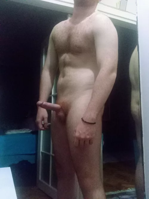 Wearing boxers (optional)