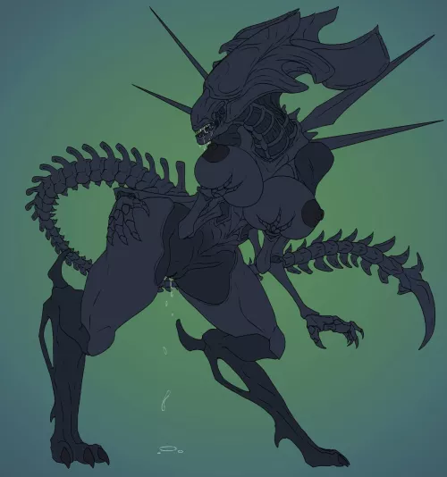 Xenoqueen by 0_Tolerain