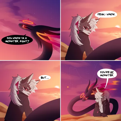 A very strange friend~ (art by me @grimspore)