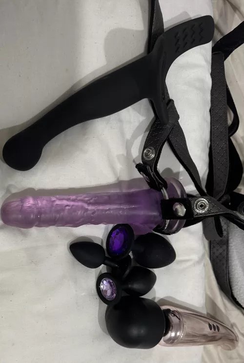 All the toys I use to dominate my boyfriend. I don’t think I have enough