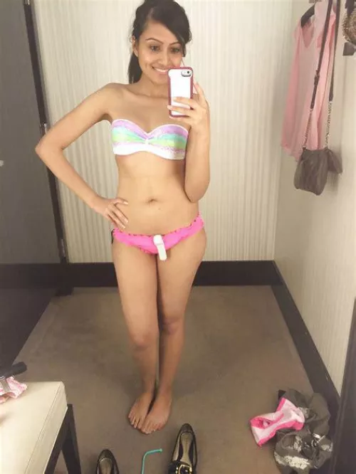Bikini try on