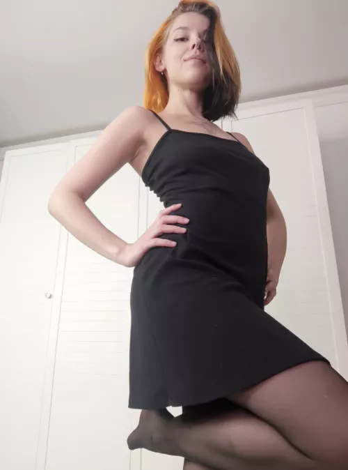 Black looks good on me.