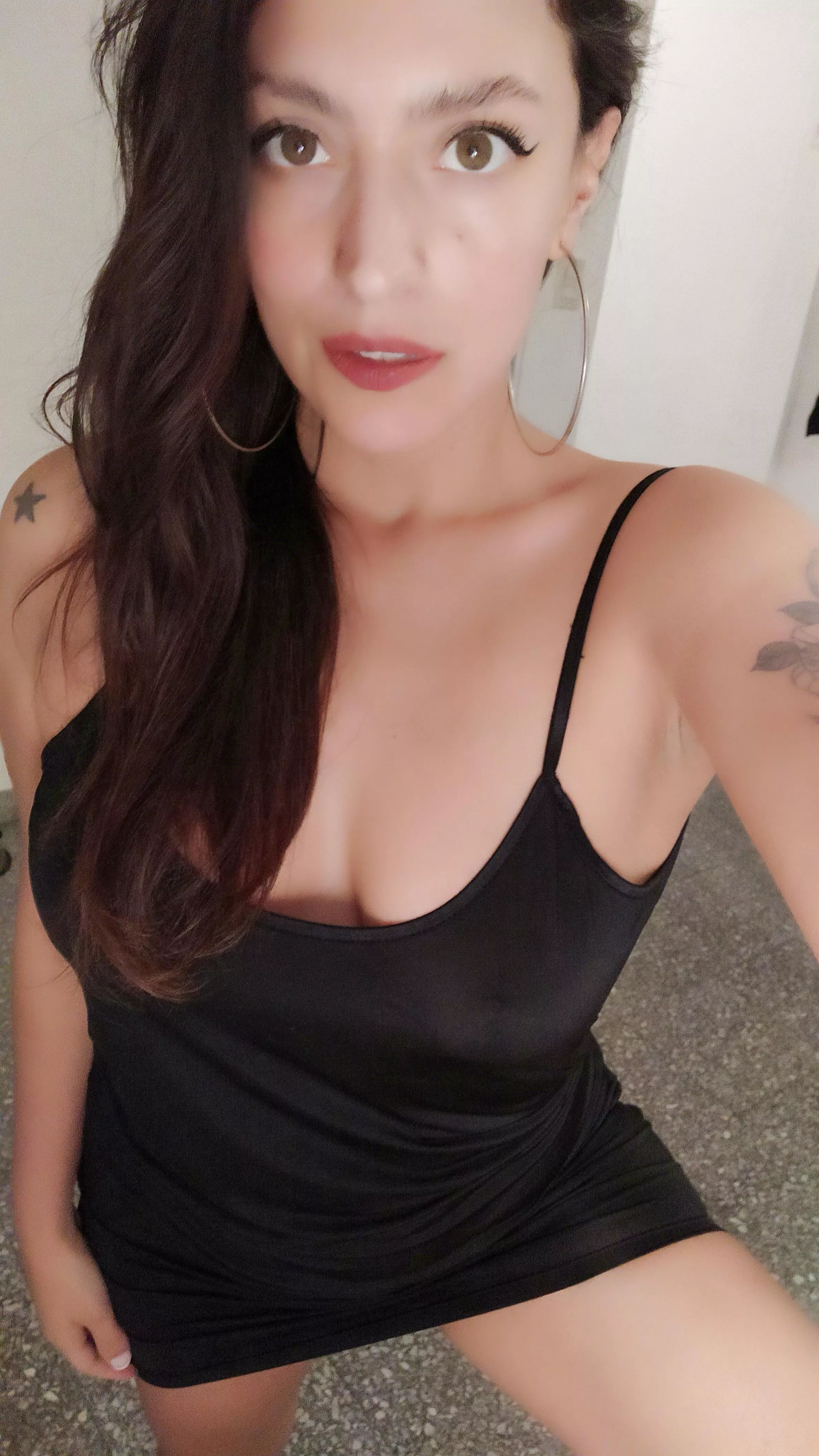 Classic black dress i love you