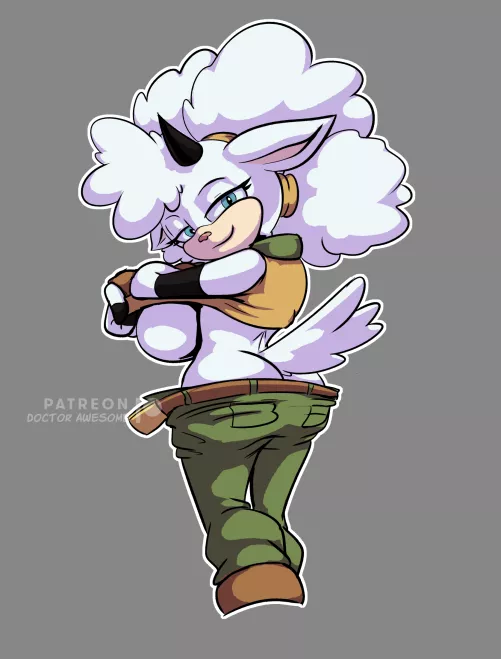 Happy Sonic Anniversary Lanolin (Artist:TheBigBadWolf01/DoctorAwesome)