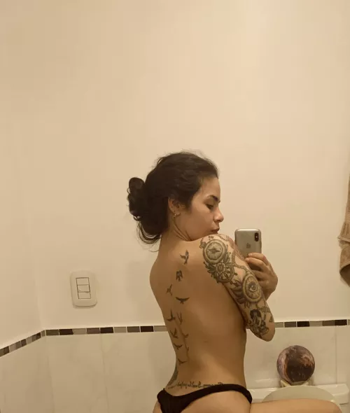 I wake up without a bra and disheveled...