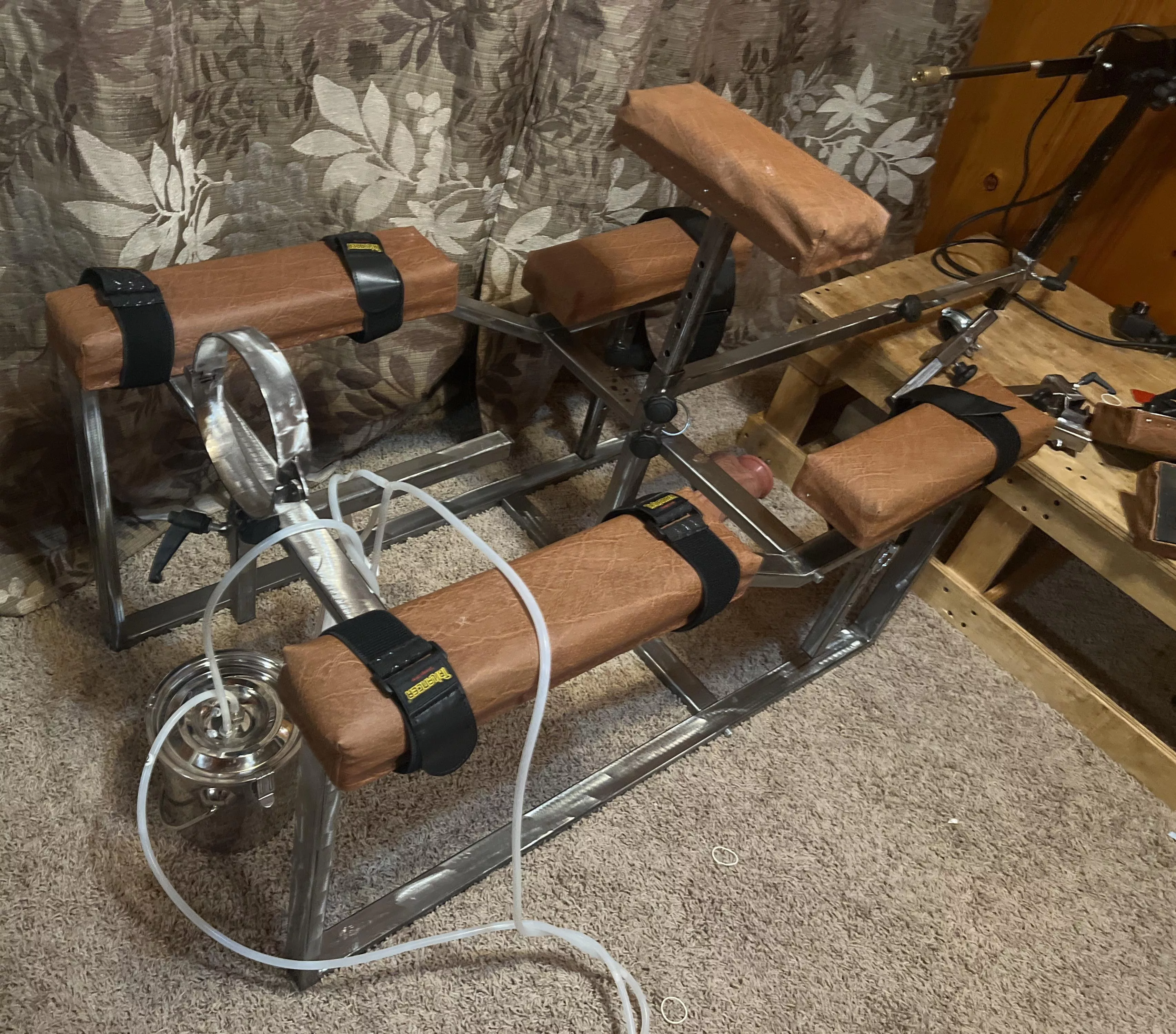 I’d love to be hooked up to a milking machine just like this one