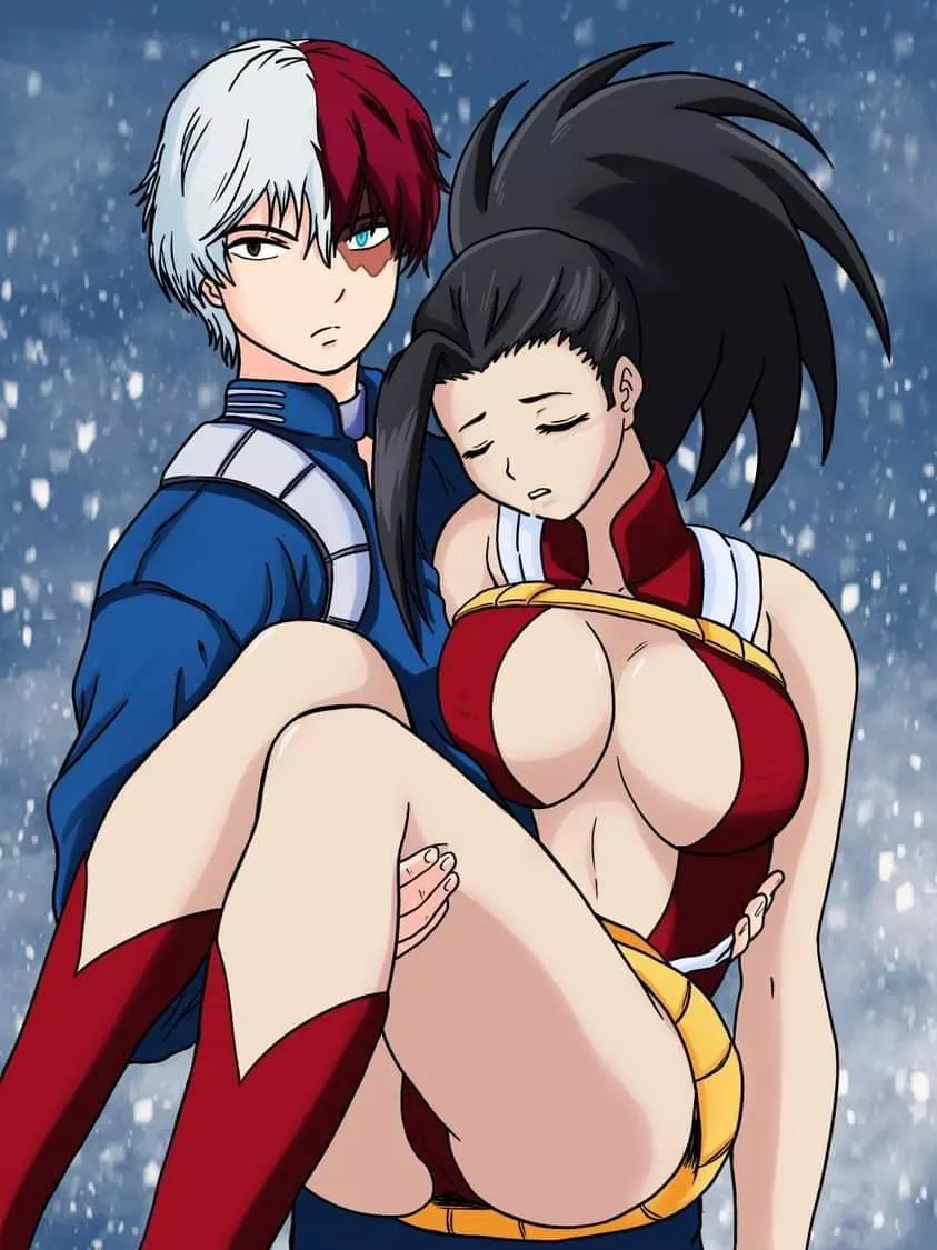 Shoto rescues an unconscious Momo!!