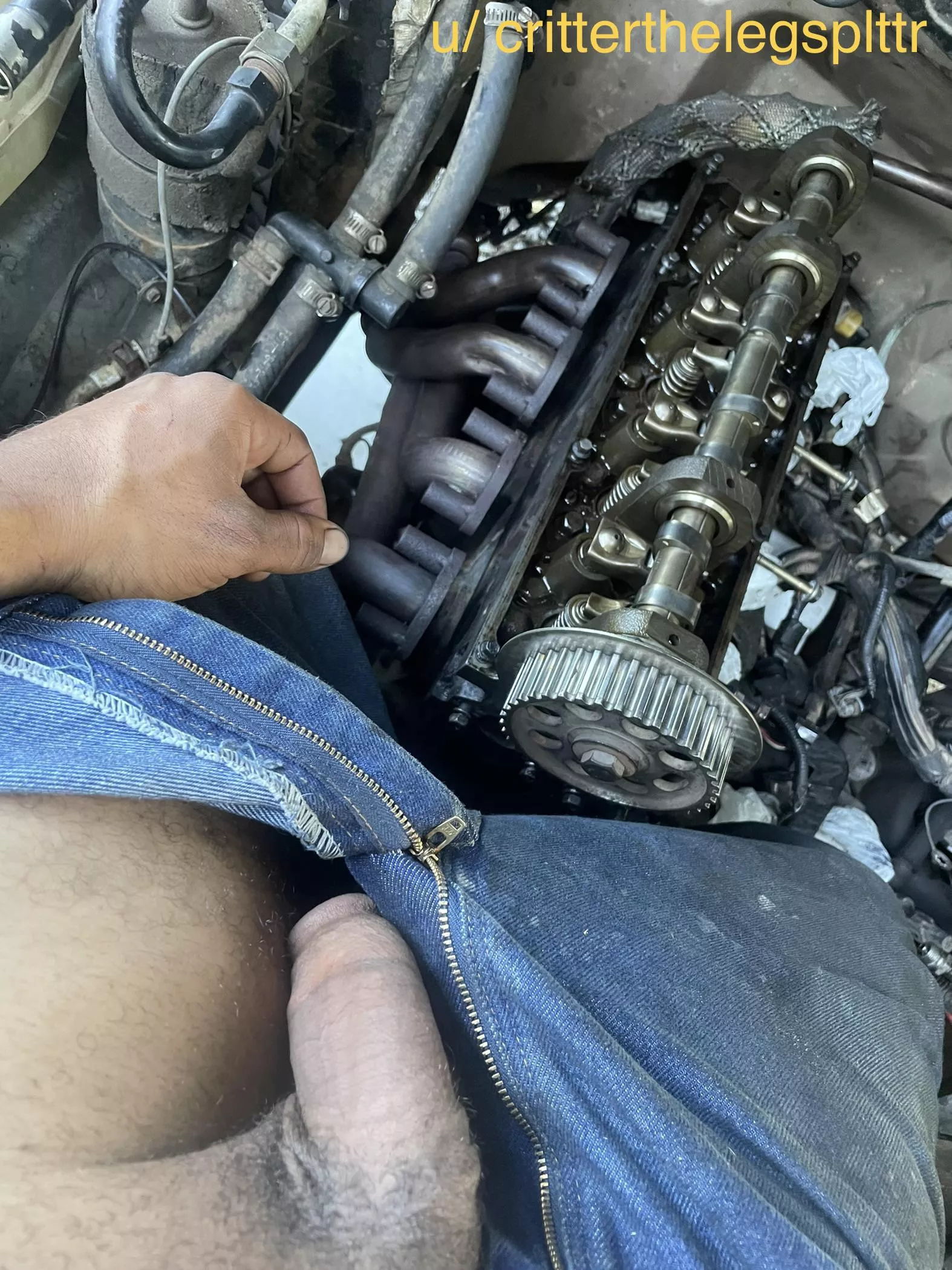 Would you hand me that exhaust gasket over there (OC)
