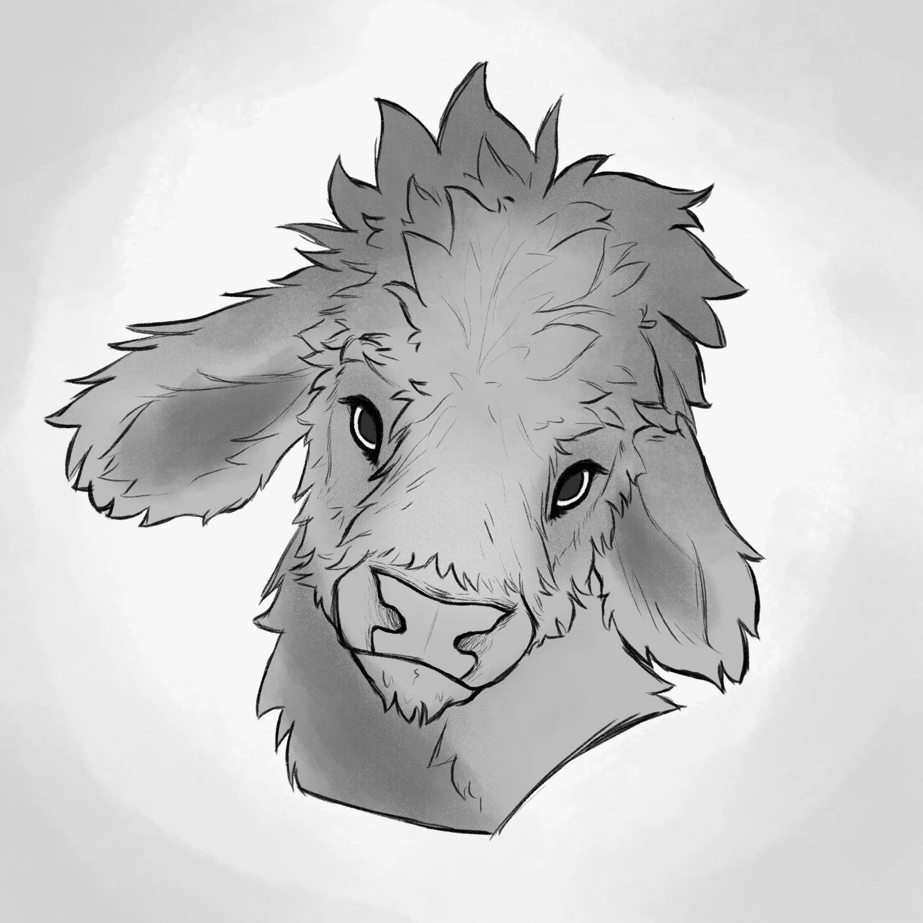 A cow! Art by me
