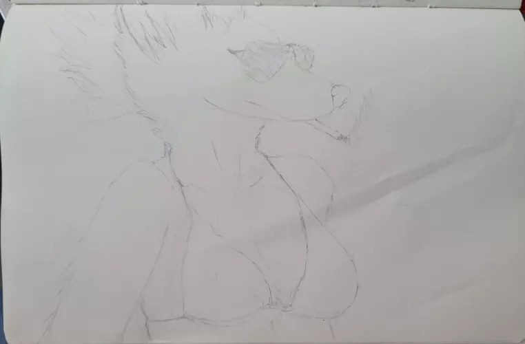 (art by me) Drawing of Agnes my sona, pretty happy with the drawing