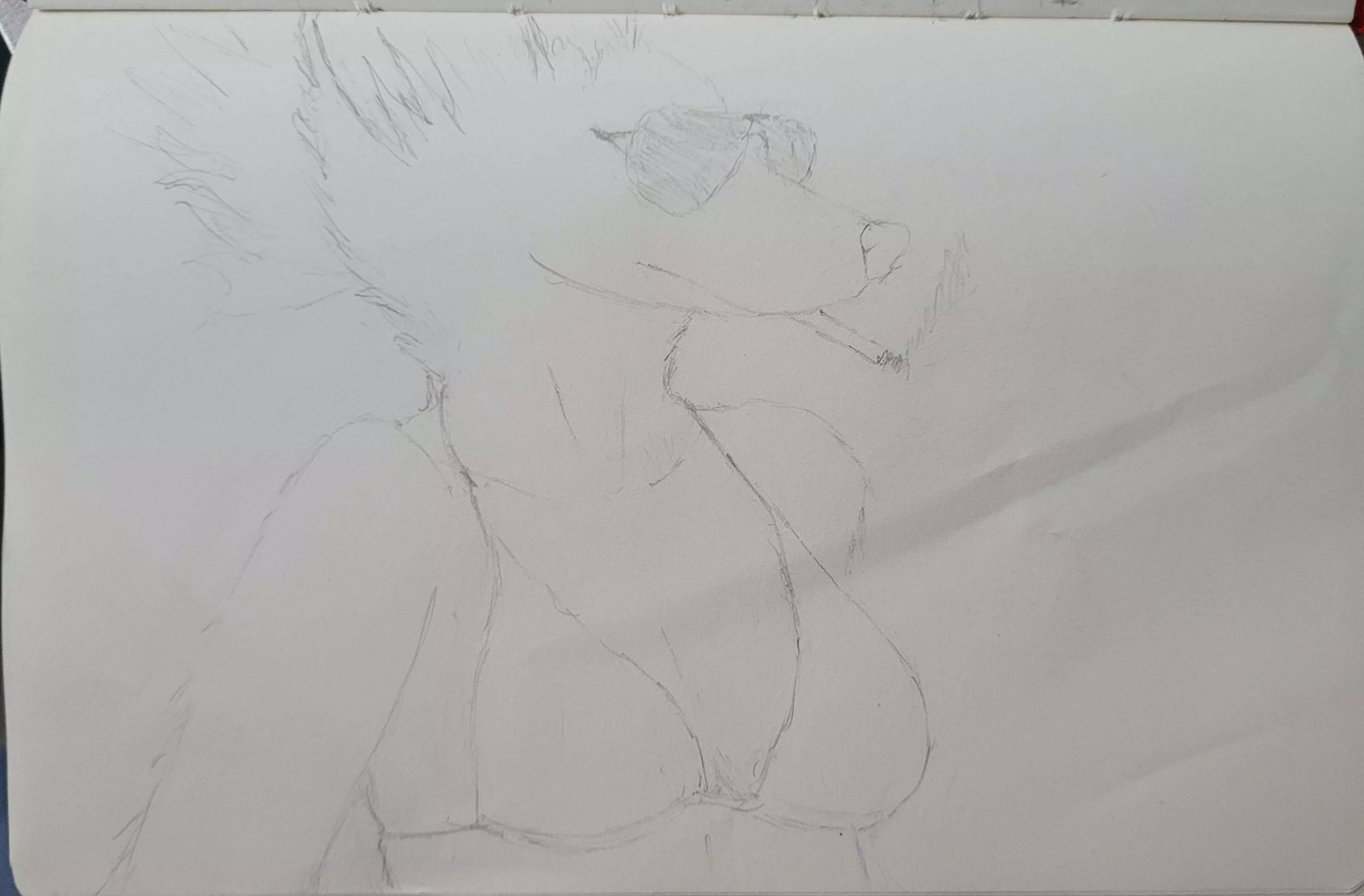 (art by me) Drawing of Agnes my sona, pretty happy with the drawing