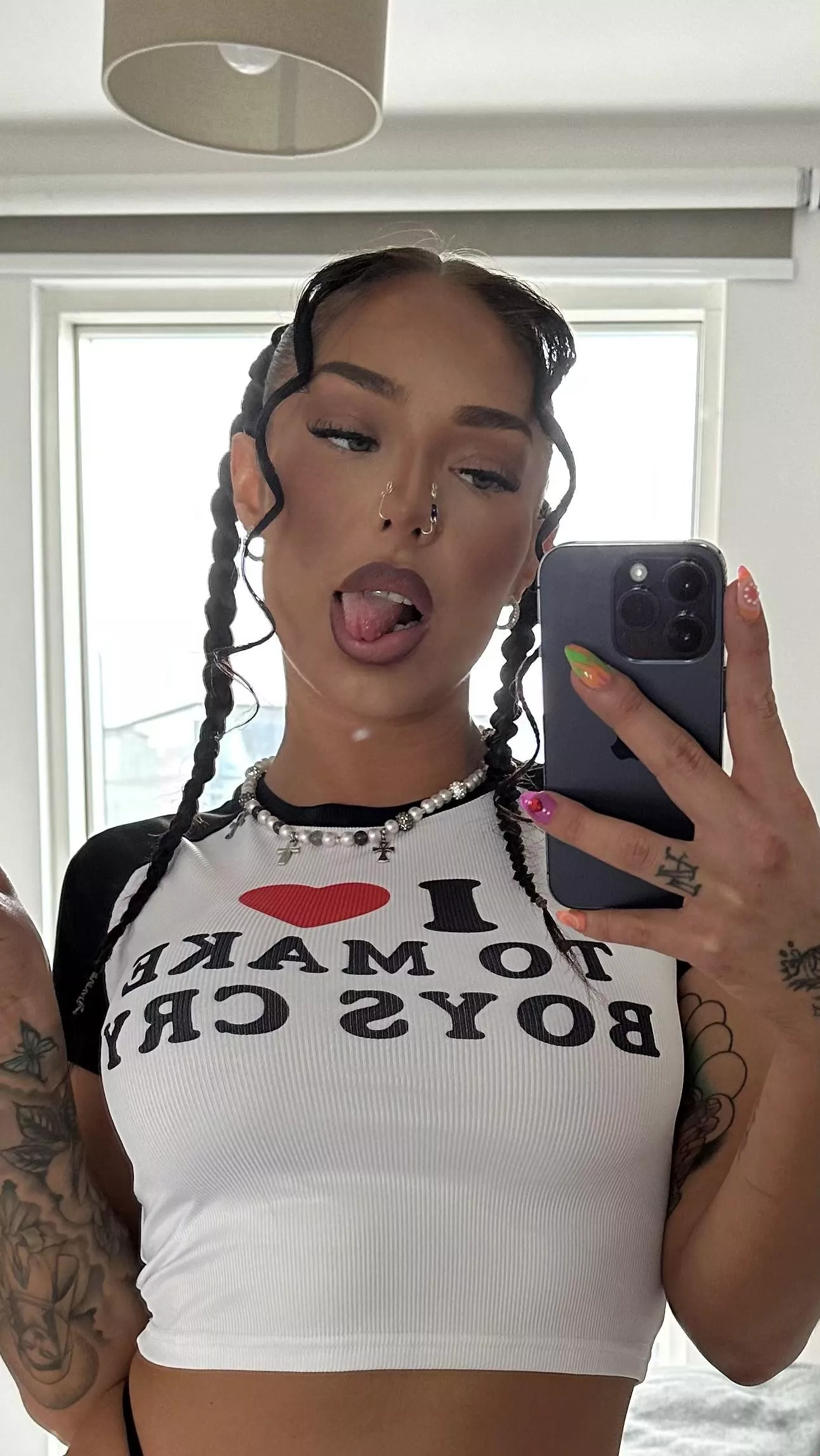 Crop top and tunny showing ;)