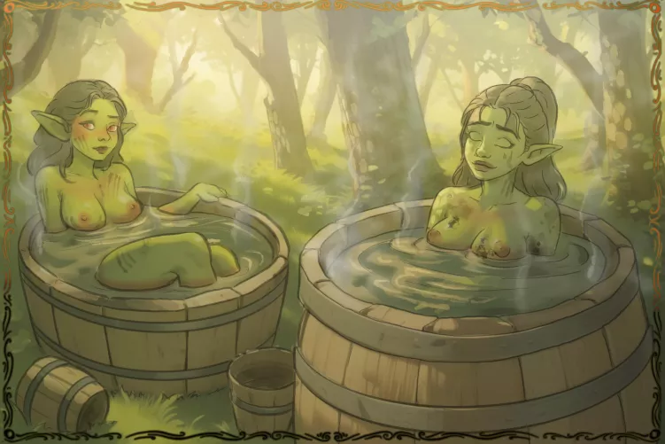 Goblins bathing in Barrels [OC]