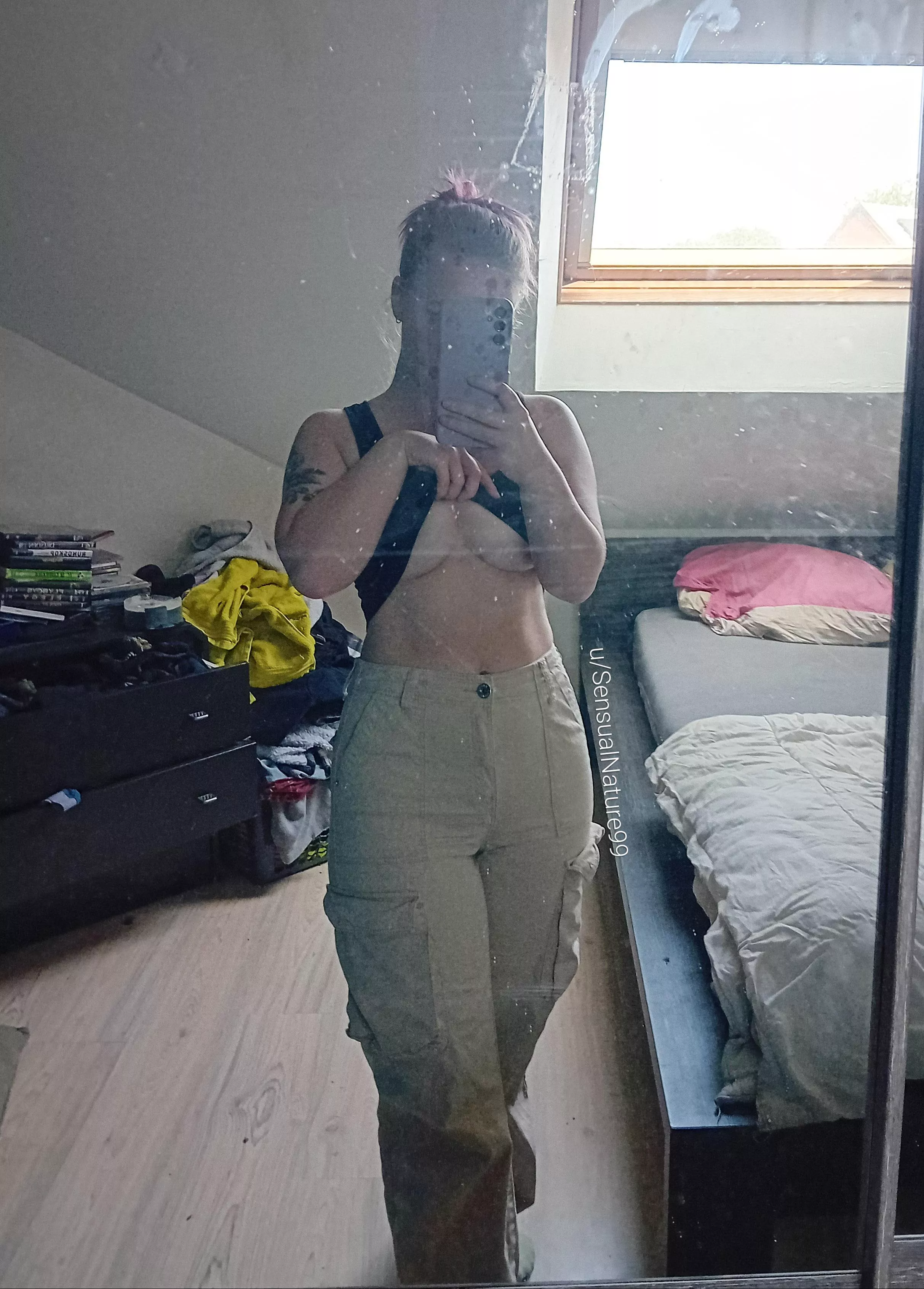 I bet you can inspire me to clean this mirror...