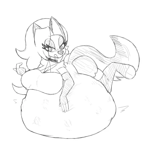 {image} Loona sketch~ (art by me)