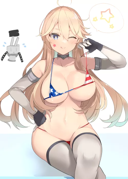 Iowa in bikini [Kancolle]
