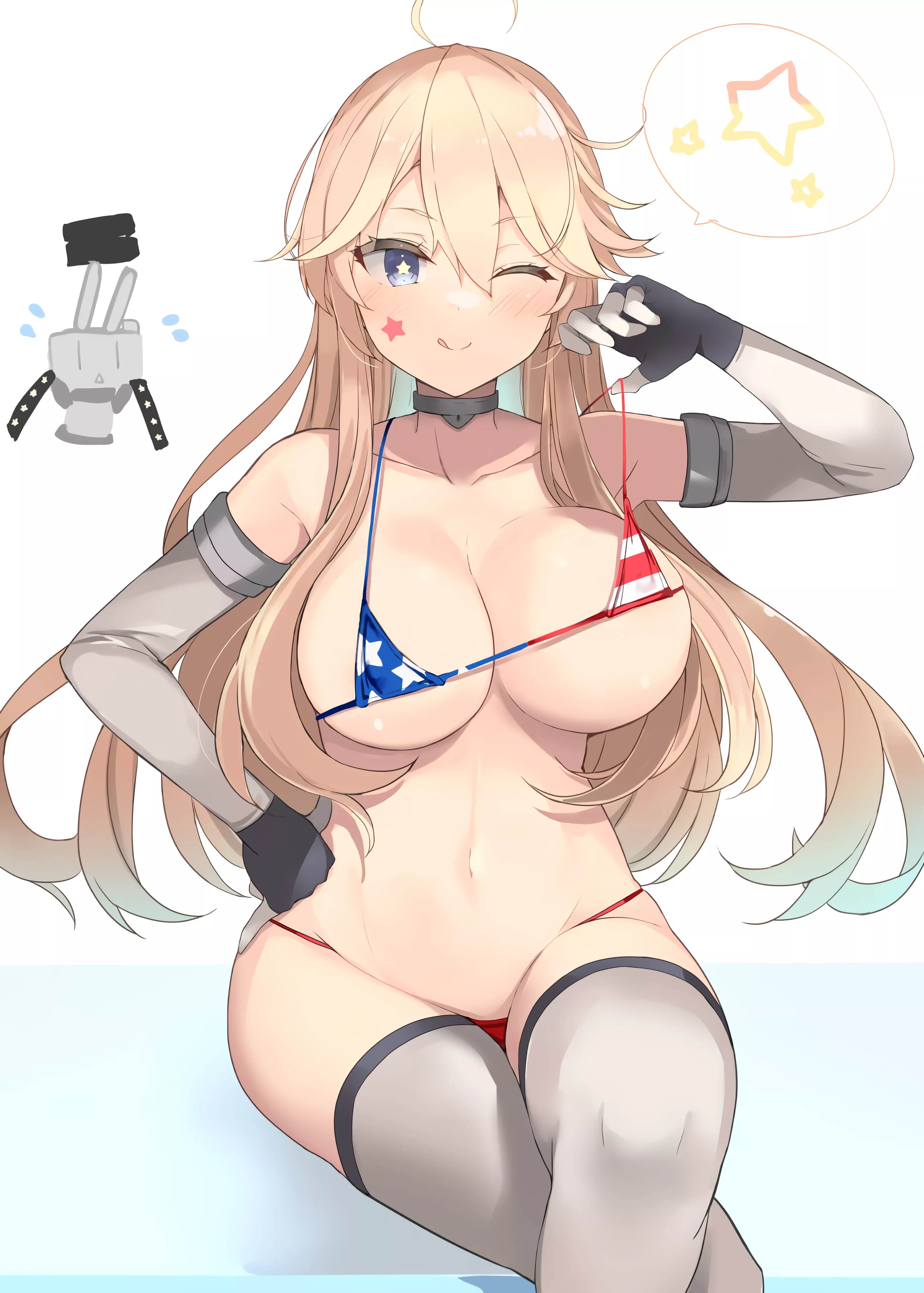 Iowa in bikini [Kancolle]