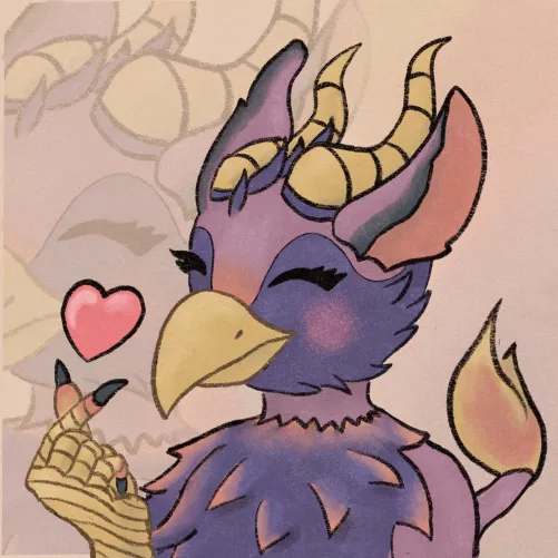 Meet my fursona, she is a gryphon! Please help me naming her ;;