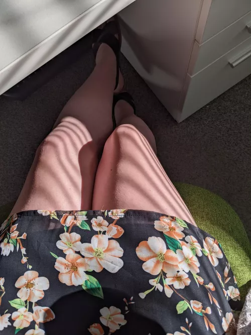 Mixing floral and stripes!