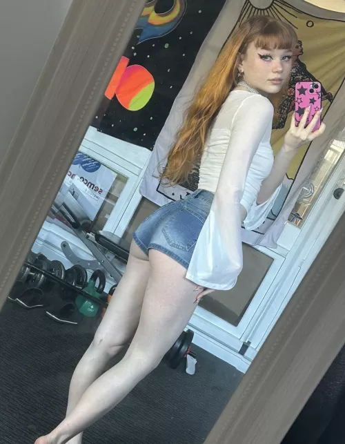 a little booty in little shorts