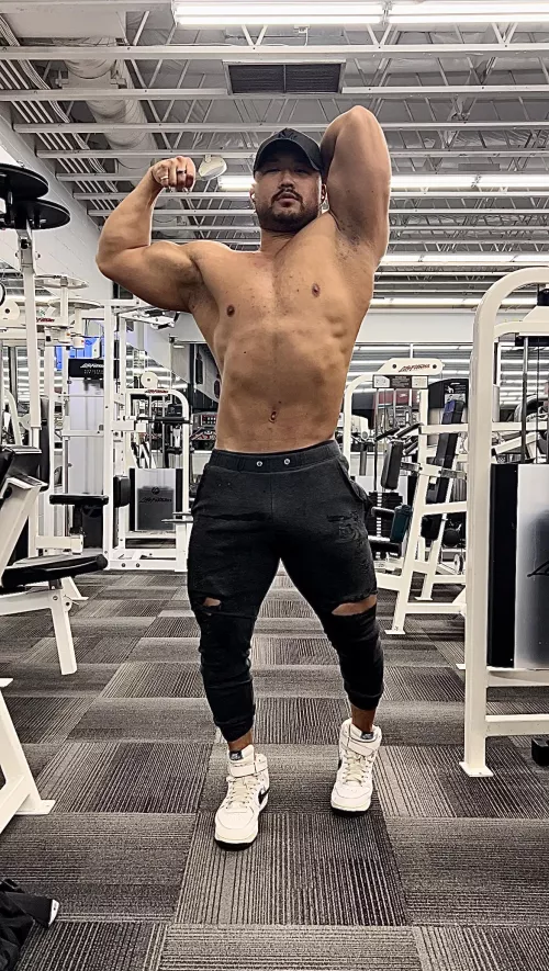 Always the biggest alpha in the gym