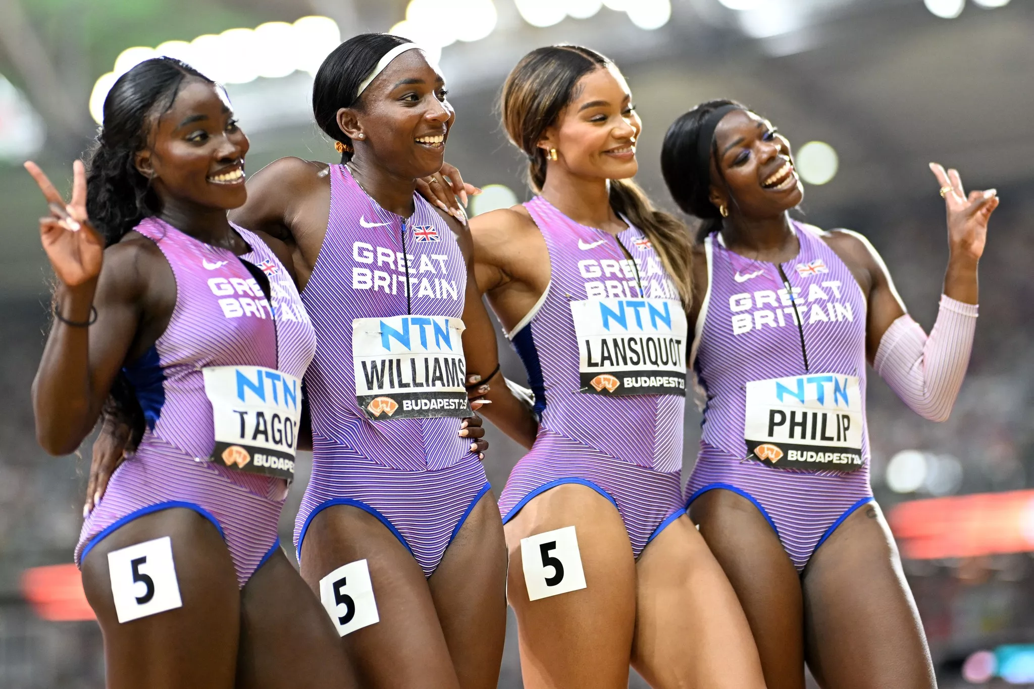 Annie Tagoe, Bianca Williams, Imani-Lara Lansiquot and Asha Philip - British sprinters
