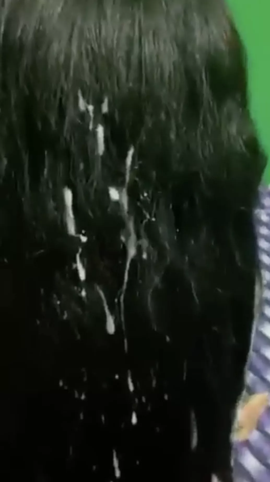 beautiful cum in hair. sad we can't post videos here X(