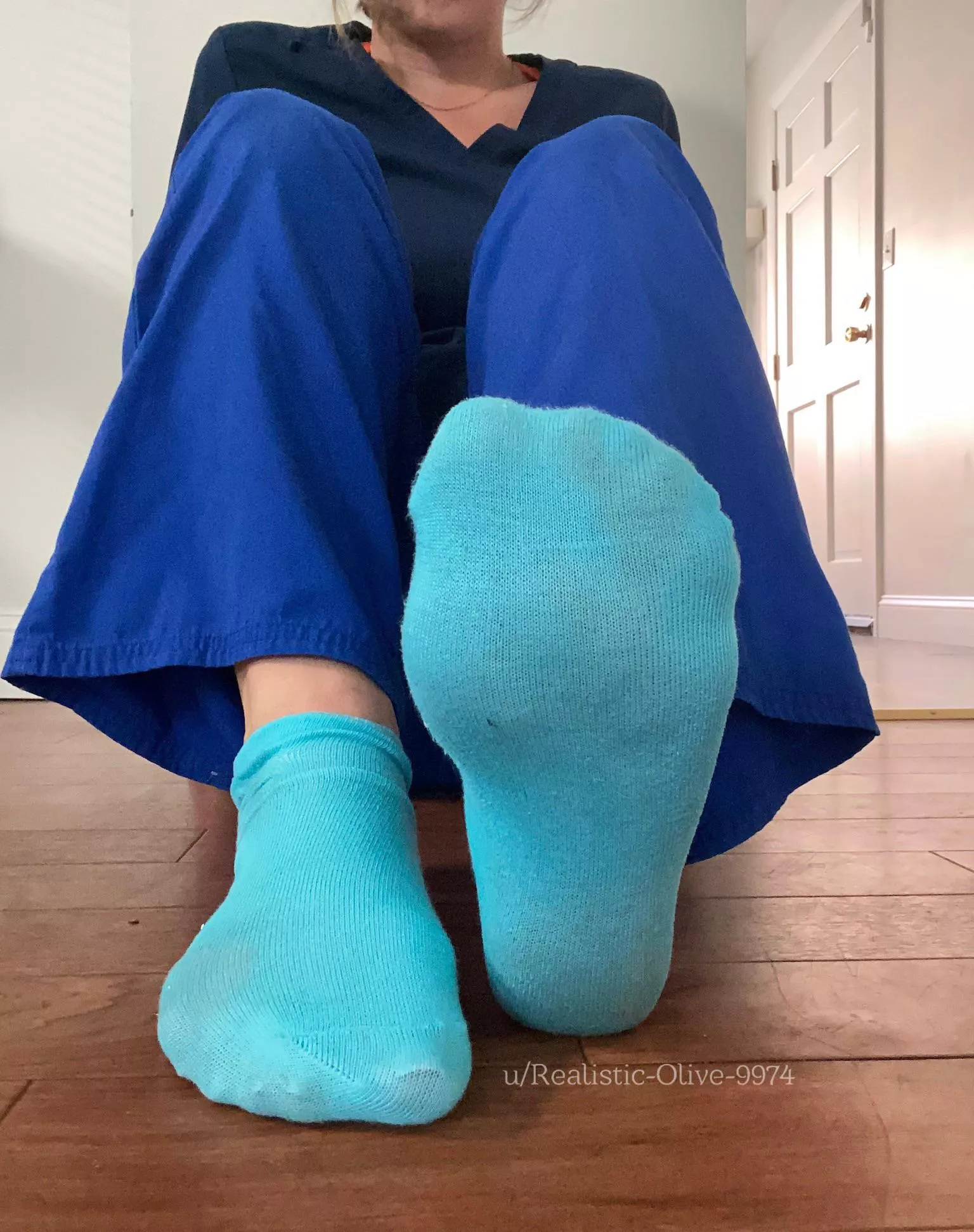Blue socks 🤤