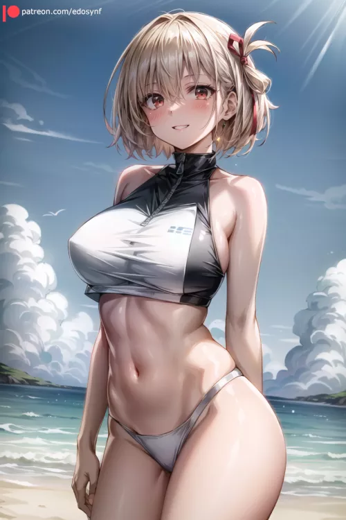 Chisato at the beach (edosynf)