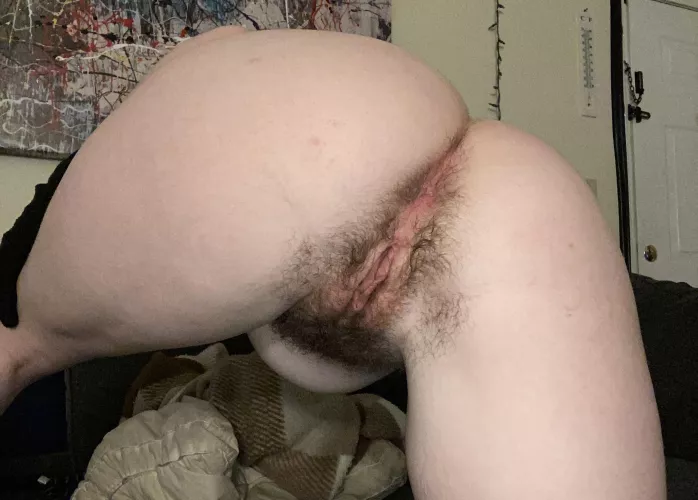 do you like this position 😳 fuck my [h]airy holes while I’m like this