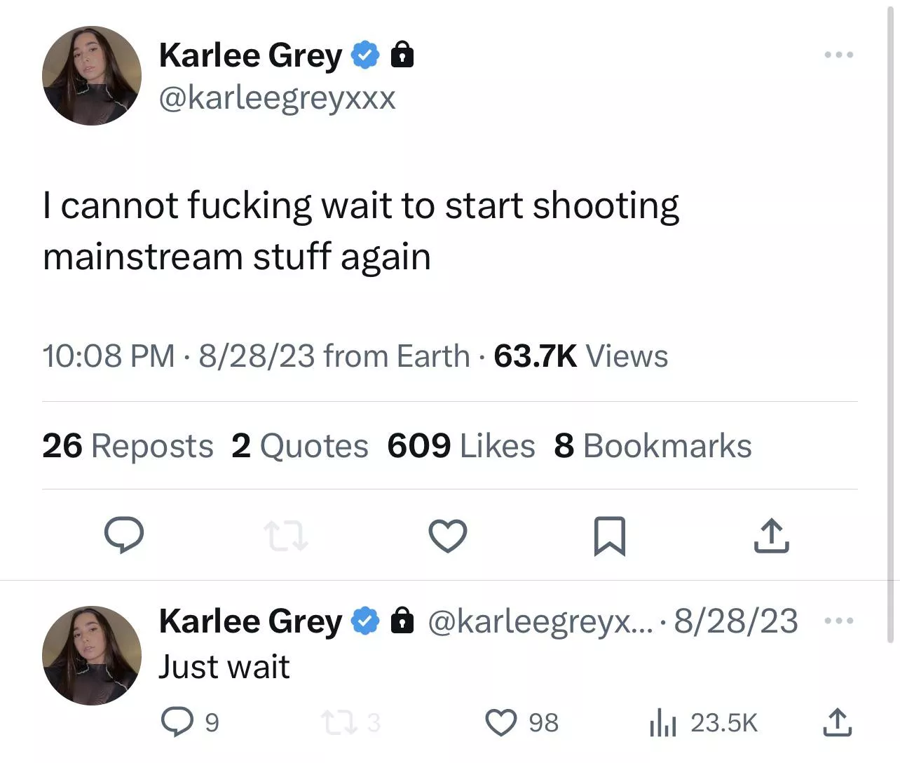 She’s coming back!