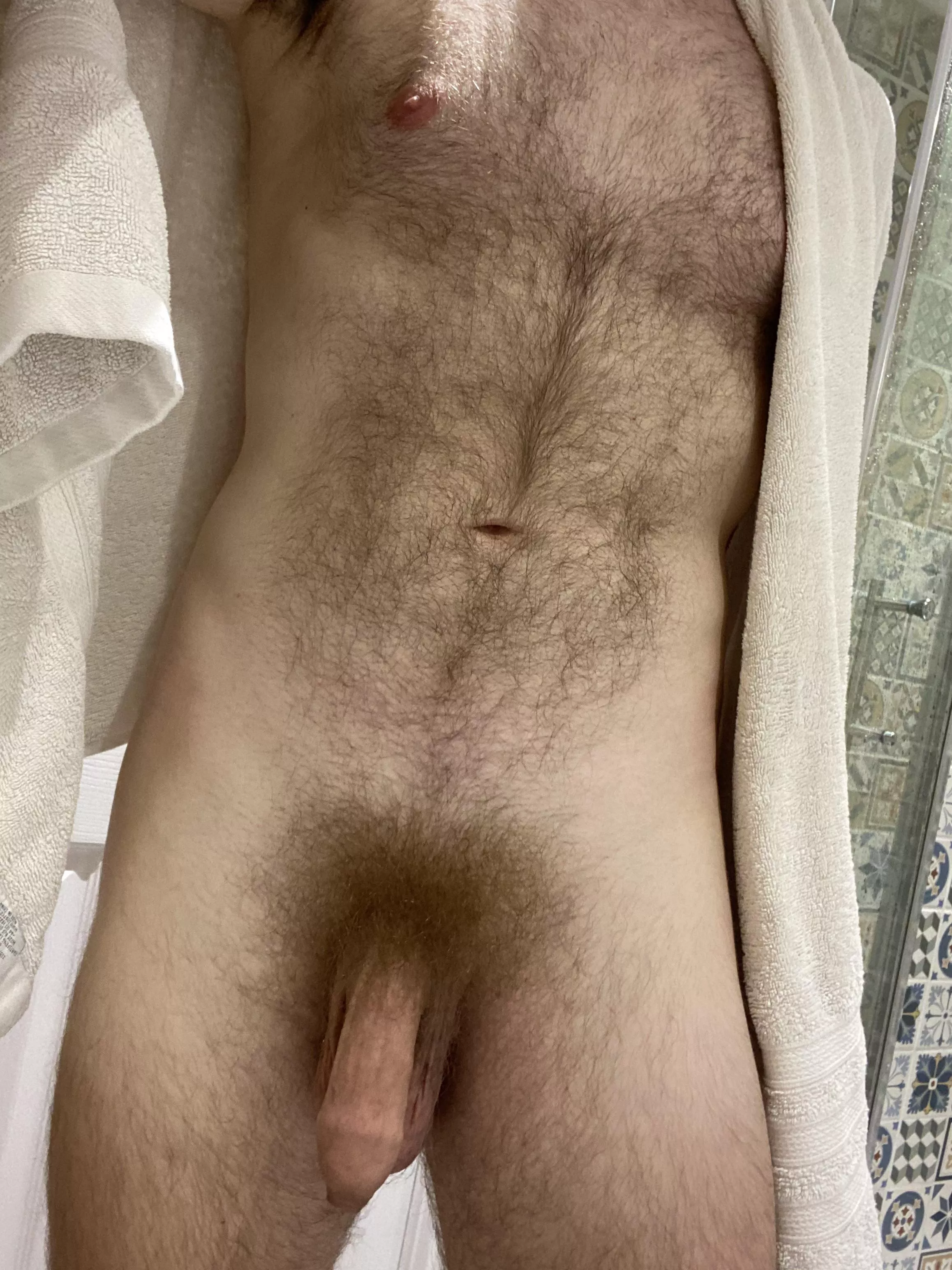 Uncut & furry neck to ankle…any other Otts wanna wrestle??