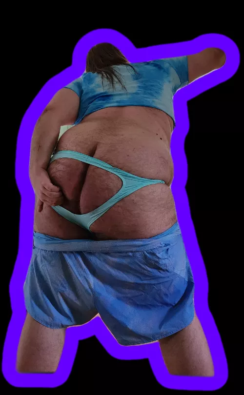 What do y'all think of the back of my Pride outfit?