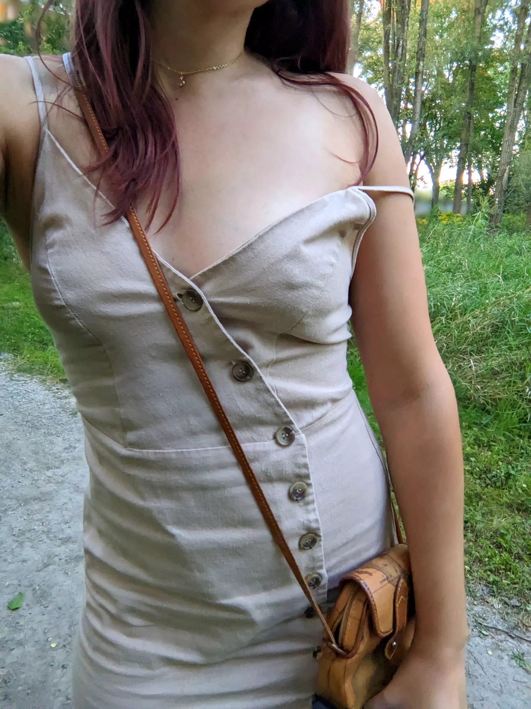 Whoops, my dress is slipping [f]