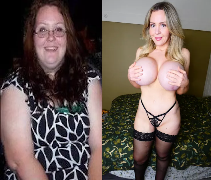 16 years, 160 lbs, 2 kids and 4 boob jobs later...