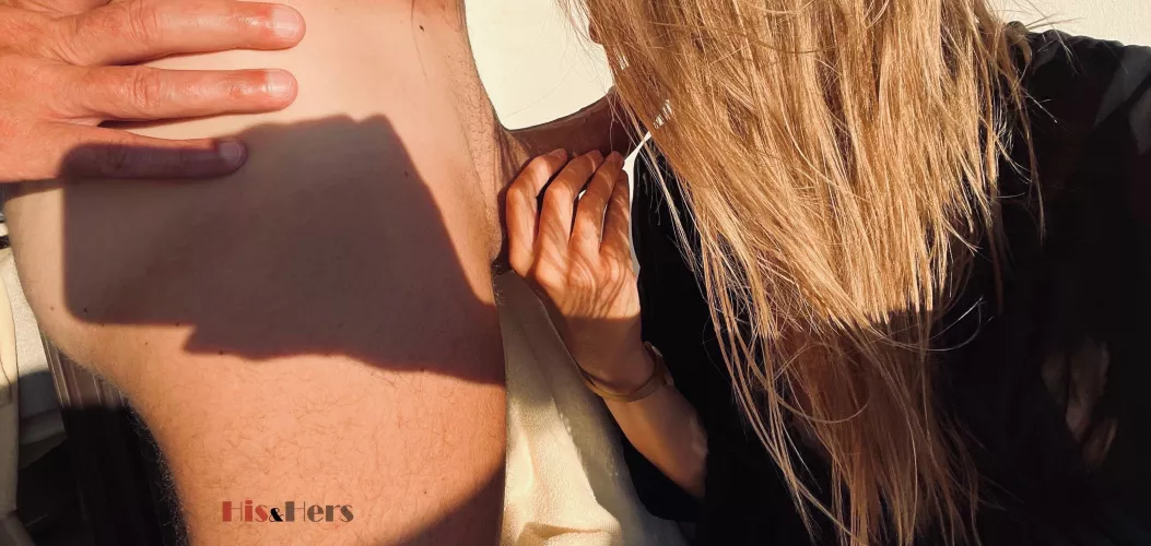 Doing nasty things on the balcony [f][m]