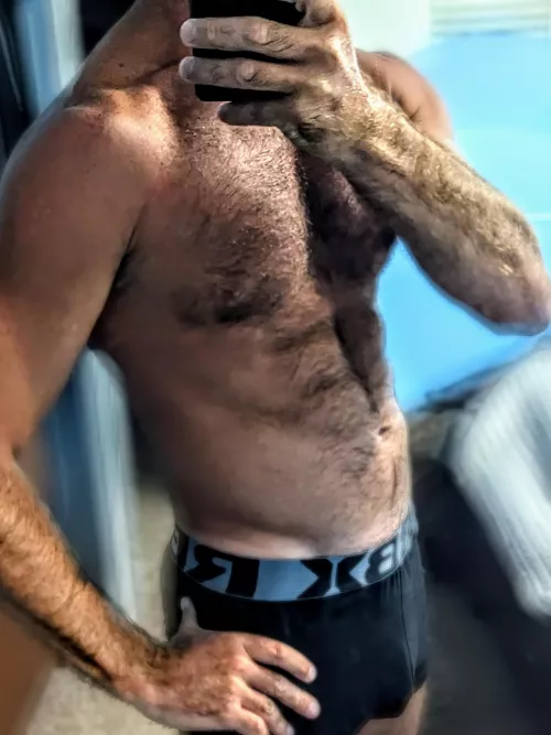 I almost shaved it off but saved the for this photo