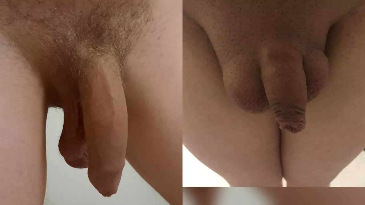 Me(left) vs. u/sissybeta234 compared 😁 He says he's nothing compared to mine