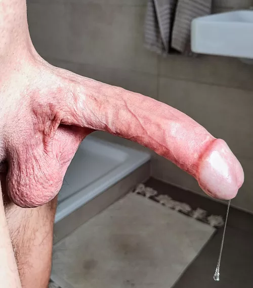 My leaking massive cock