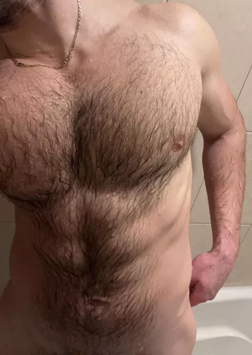 Need someone to lend a hand washing this hairy chest