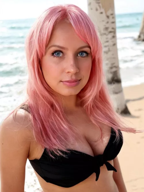 Pink hair suits me, yes ?