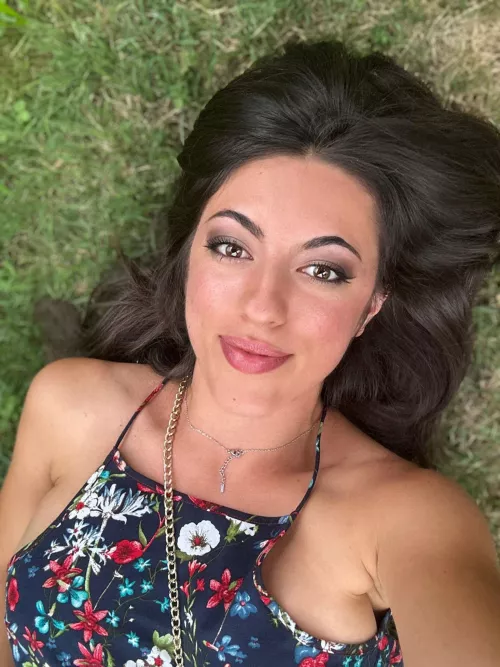 That's the face of a girl enjoying her braless lifestyle F19