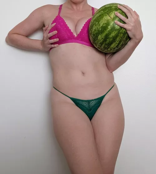 They say to [f]ind the perfect melons you have to give them a good squeeze