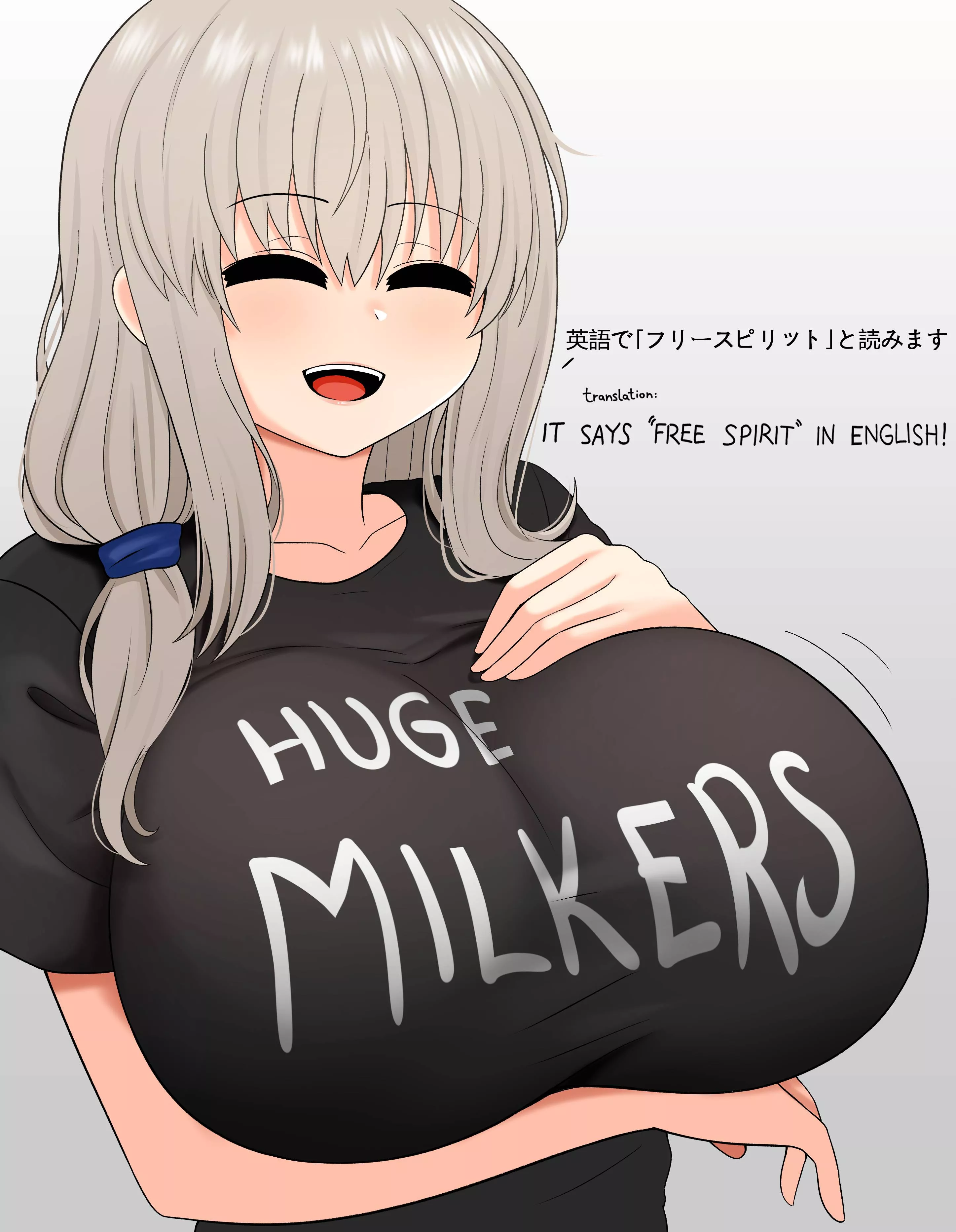 Uzaki-chan huge milkers