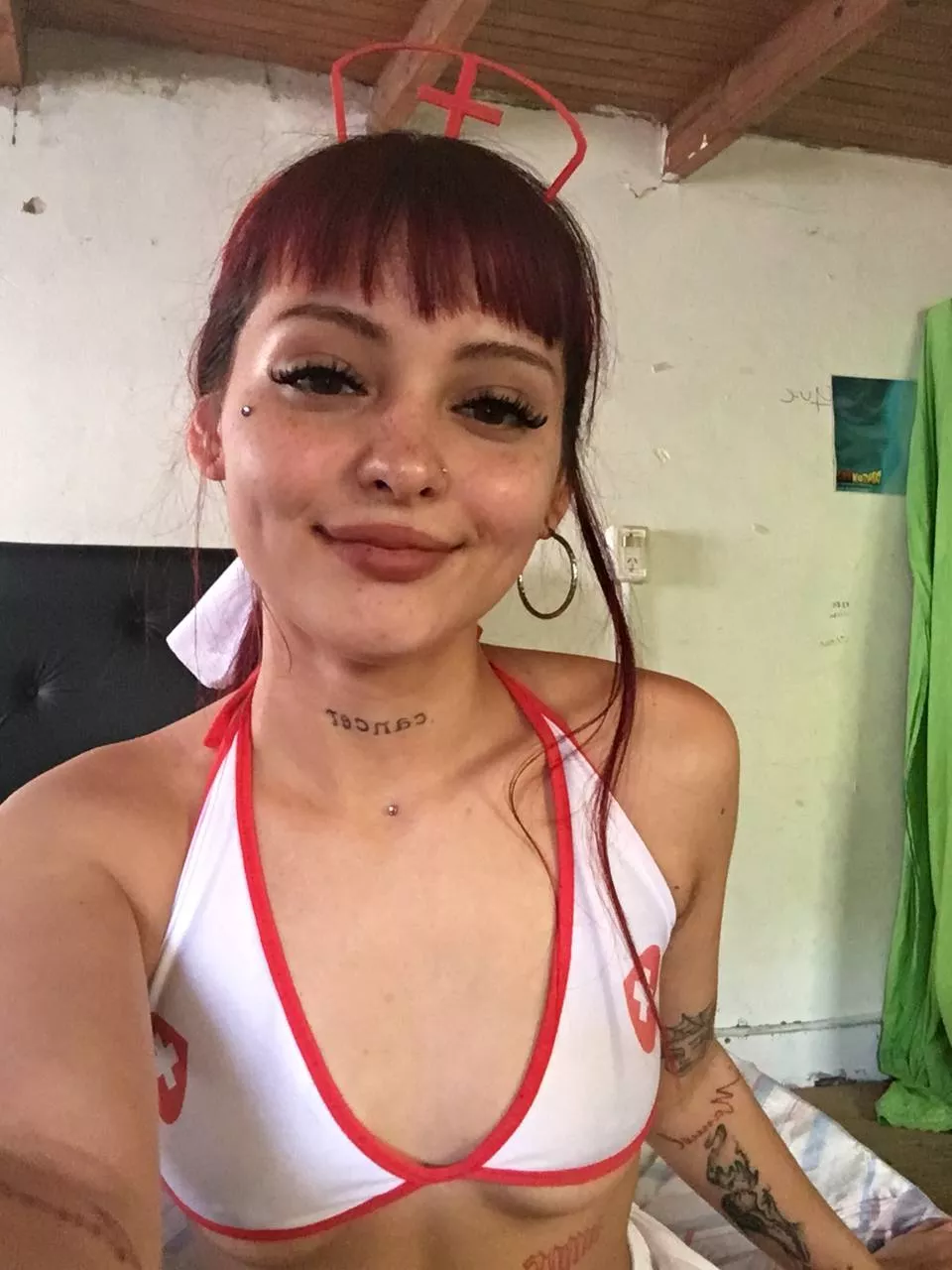 Would you let a neon latina 'heal' you down there?