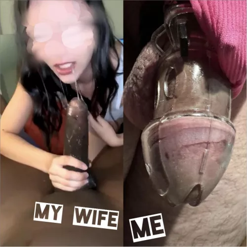 Caged while she takes heaven